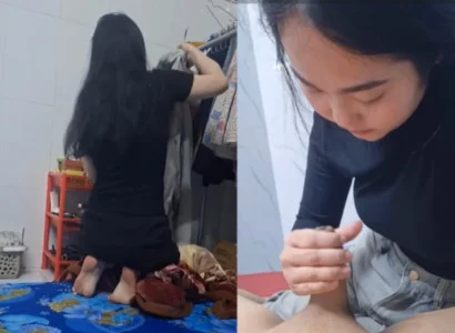 Thằng bạn bị ốm được thổi kèn miễn phí mới sướng